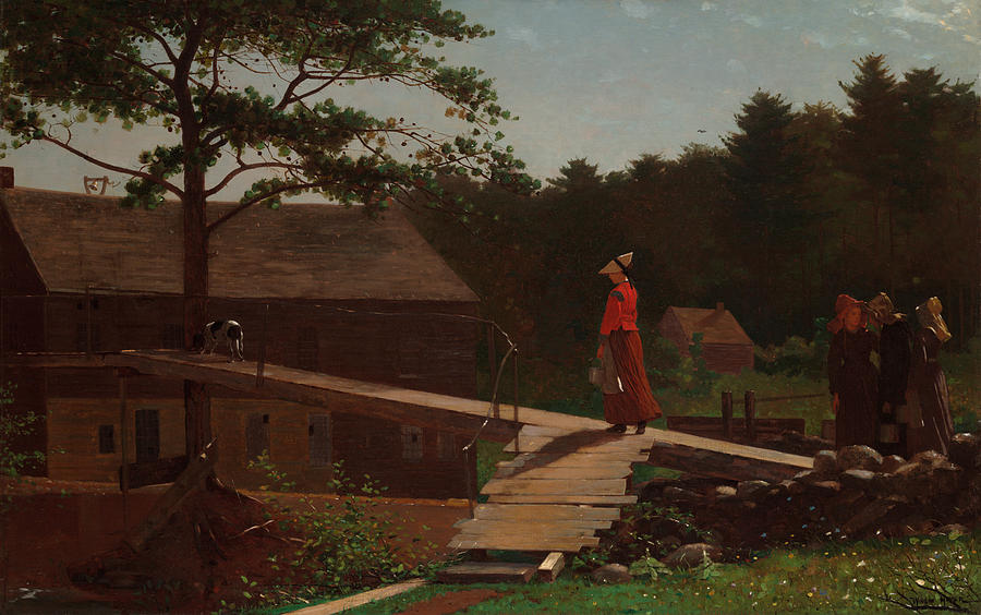 Winslow Homer Painting - Old Mill - The Morning Bell by Mountain Dreams