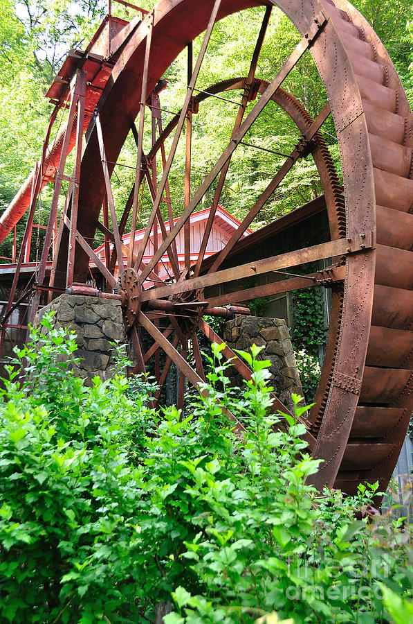 Old Mill Waterwheel Gears Photograph by Wayne Nielsen