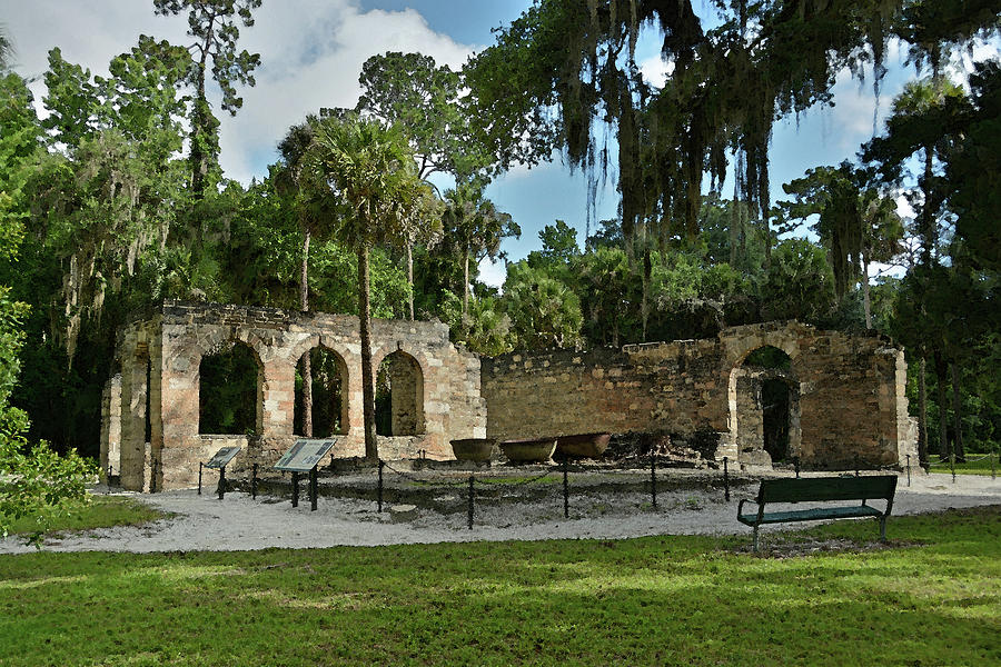 Old Mission Road Sugar Mill Ruins Photograph by Ben Prepelka