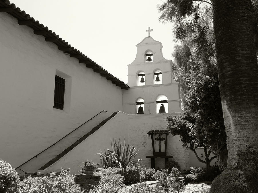 Old Mission San Diego Bell Tower Photograph by Gordon Beck