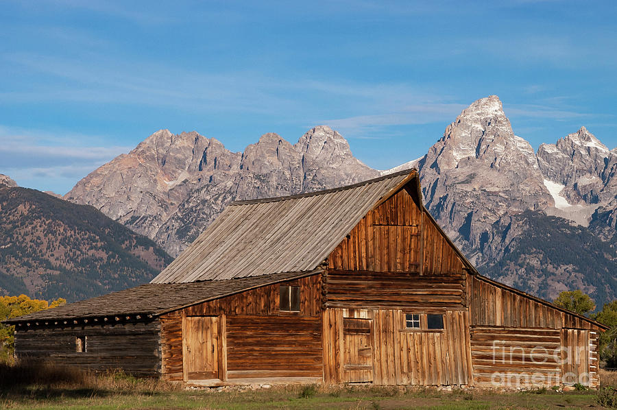 Old Mormon Farm Building in Jackson Hole One Photograph by Bob Phillips