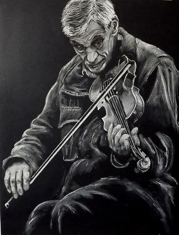 Old Musician Pastel by Catalin Soare | Fine Art America