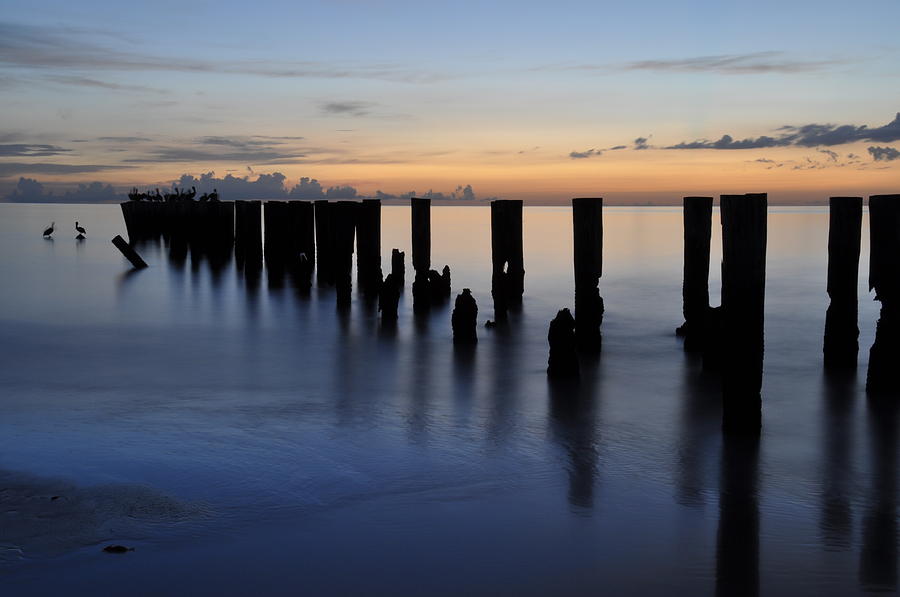 Beach Photograph - Old Naples Pier by Kelly Wade