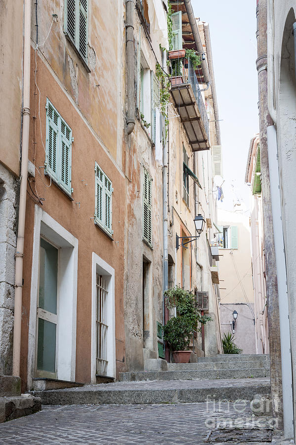 Old Narrow Street In Villefranche-sur-mer Photograph