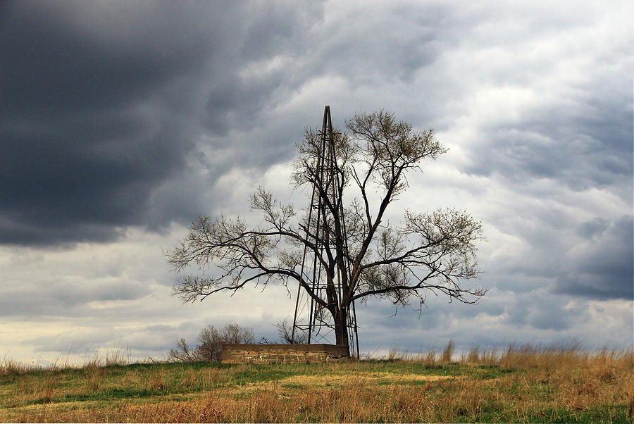 Stormy Nebraska Landscape Photograph by Christopher McKenzie