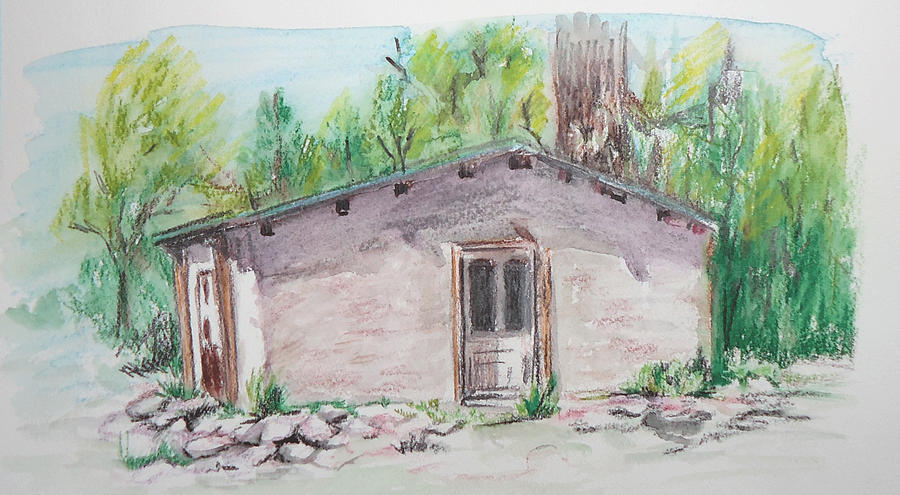 Old New Mexico House Painting by Charme Curtin