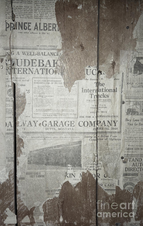 Vintage Photograph - Old News by Richard Rizzo