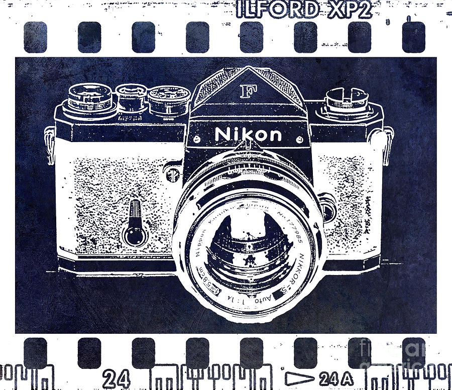 Old Nikon F Negative Photograph by Jon Neidert