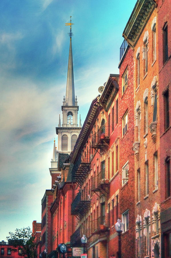 Old North Church - Boston North End Photograph by Joann Vitali