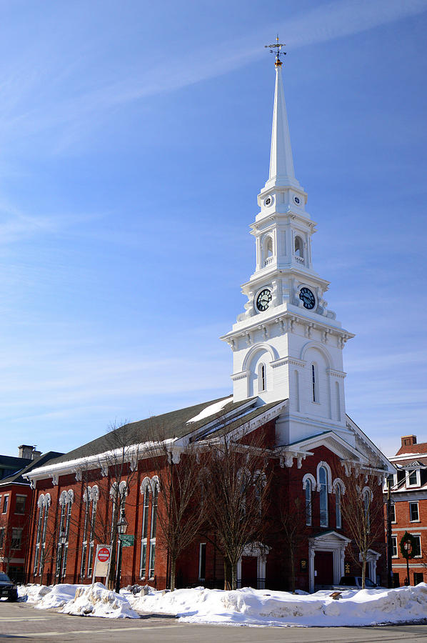 Old North Church Portsmouth Photograph By James Kirkikis
