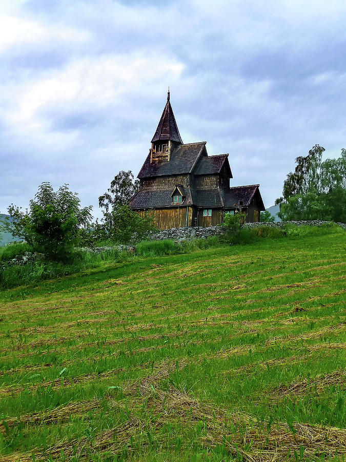 Old Norwegian Stave Church Photograph by Norma Brandsberg