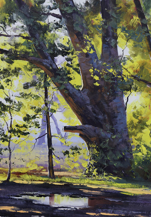 Old Oak tree Painting by Graham Gercken