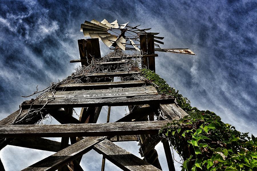 Old Oklahoma Windmill  Photograph by Buck Buchanan