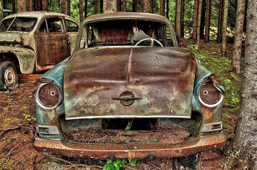 Old Opel Photograph by Anders Kustas