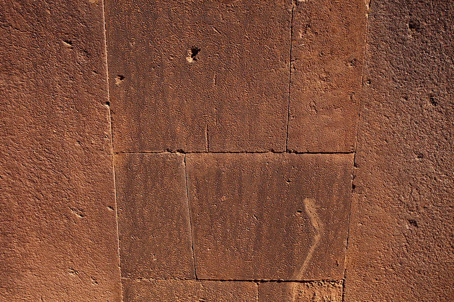 Old Original Wall in Tiwanaku Photograph by Aivar Mikko