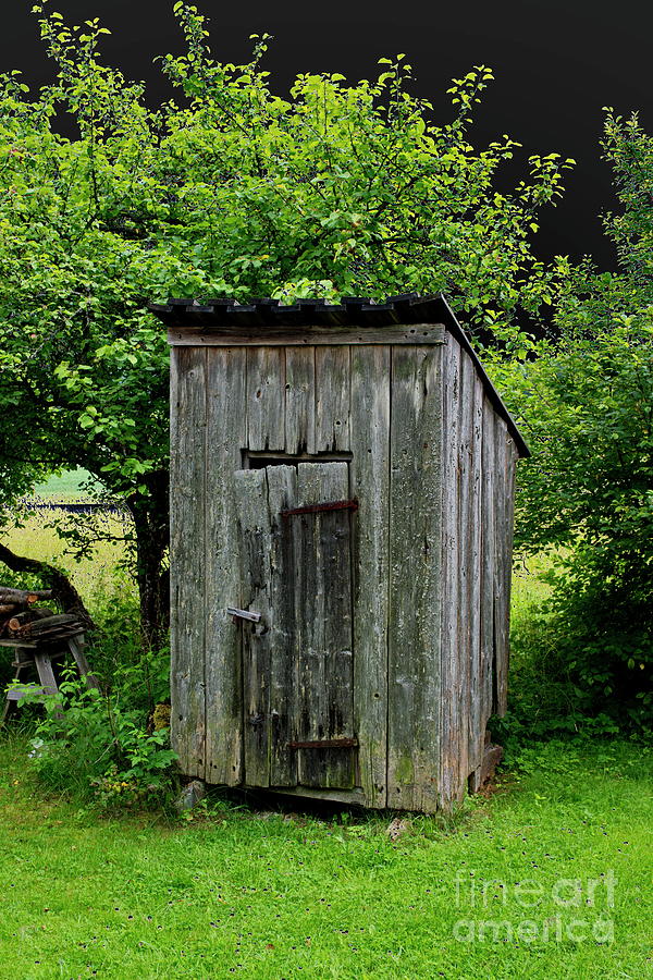 Old outhouse Photograph by Esko Lindell
