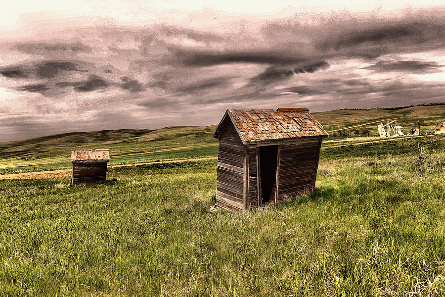 Old Outhouses Photograph