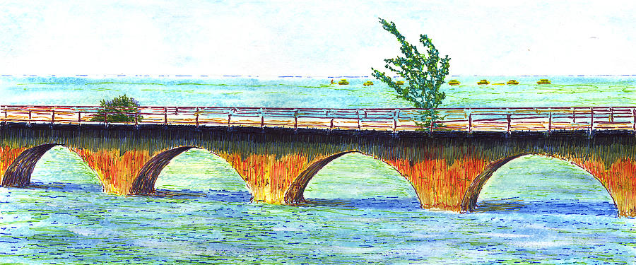 Old Overseas Highway Painting by Thomas Hamm