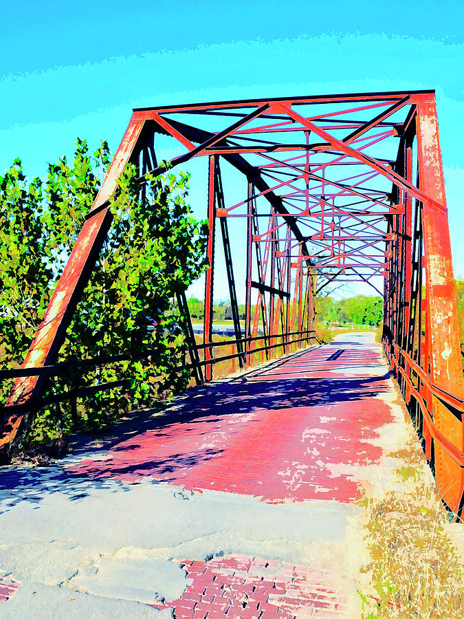 Old Ozark Trail Bridge Mixed Media by Dominic Piperata