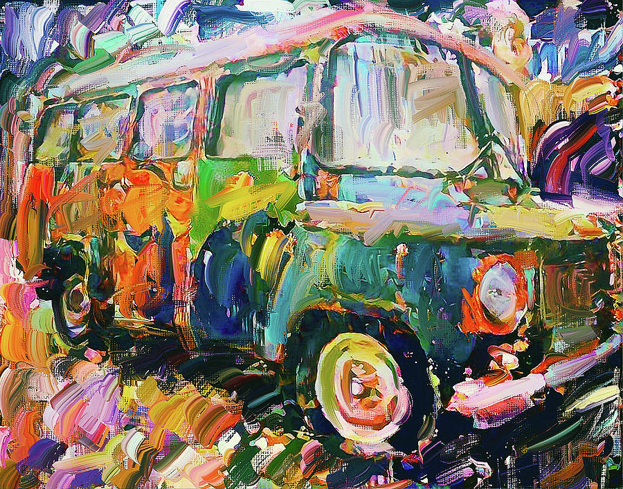 Old Paint Car Digital Art by Yury Malkov