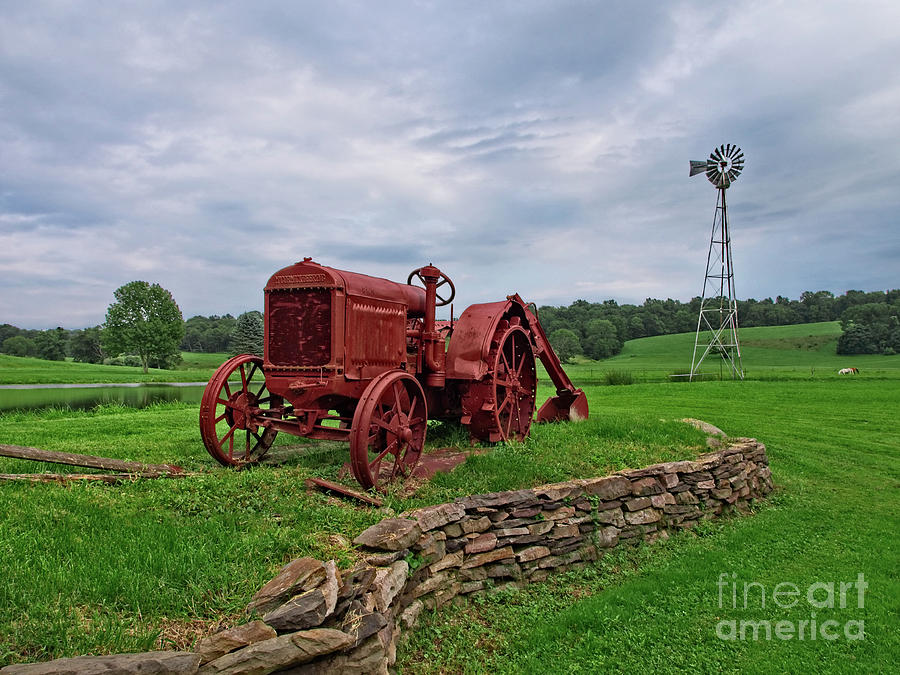 Old Painted Tractor Photograph by Mark Miller