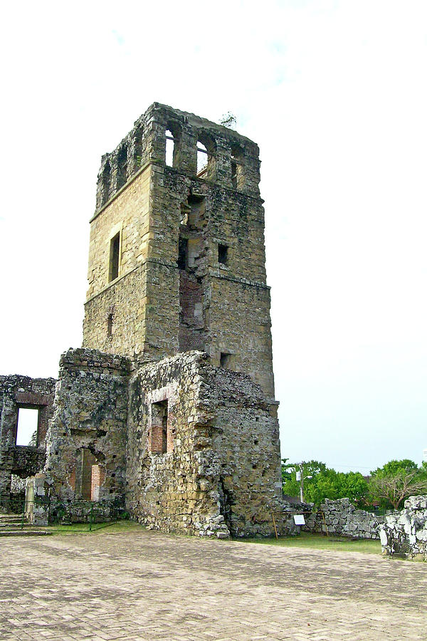 Old Panama City Ruins 2 Photograph by Douglas Barnett