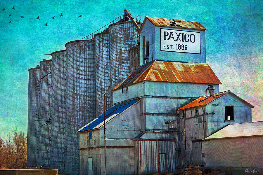 Old Paxico Kansas Grain Elevator Photograph by Anna Louise