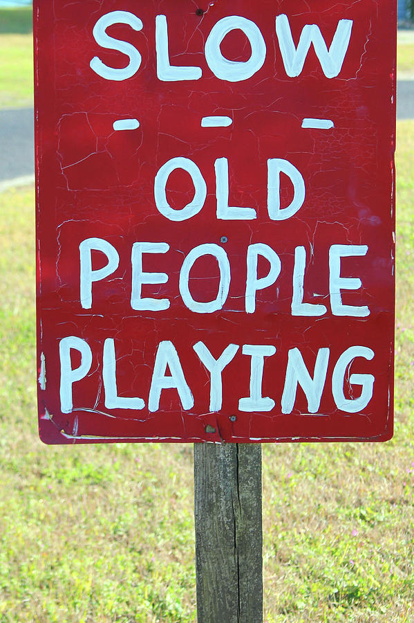 Old People Playing Photograph by Cynthia Guinn