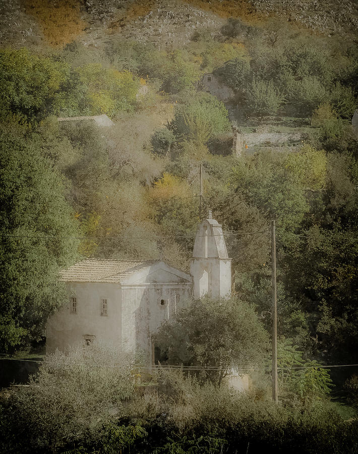 Old Perithia, Corfu, Greece - Saint Spiridon Photograph by Mark Forte