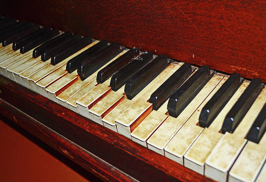 Old Piano 001 Photograph by George Bostian