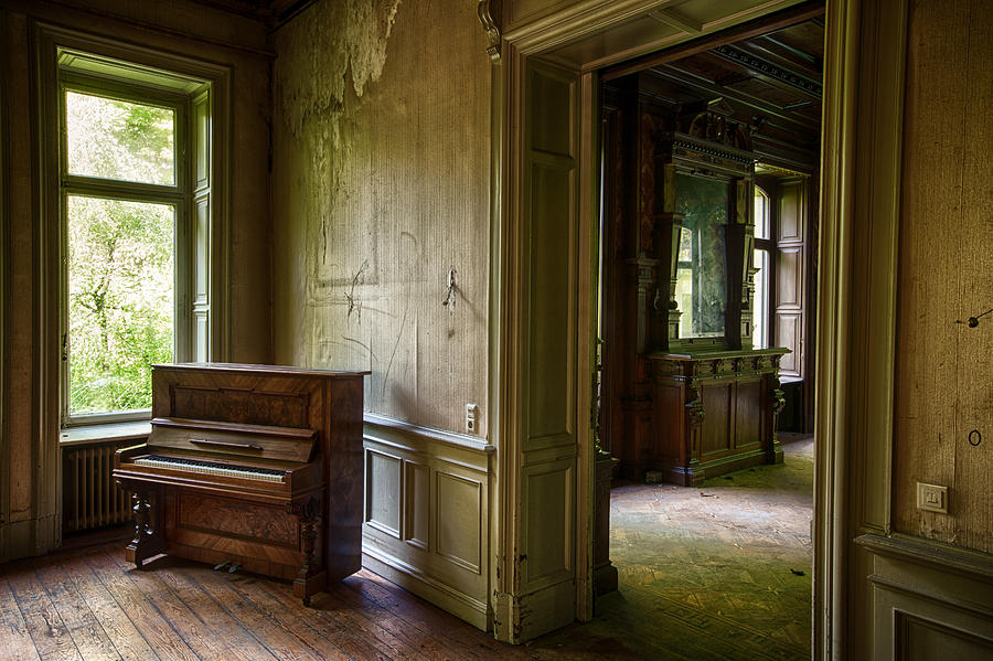 Old Piano - Urban Exploration Photograph by Dirk Ercken