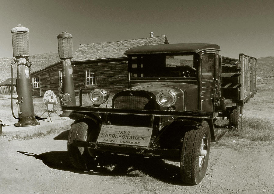 Old Pickup Truck 1927 - Vintage Photo Art Print Photograph by Peter Potter