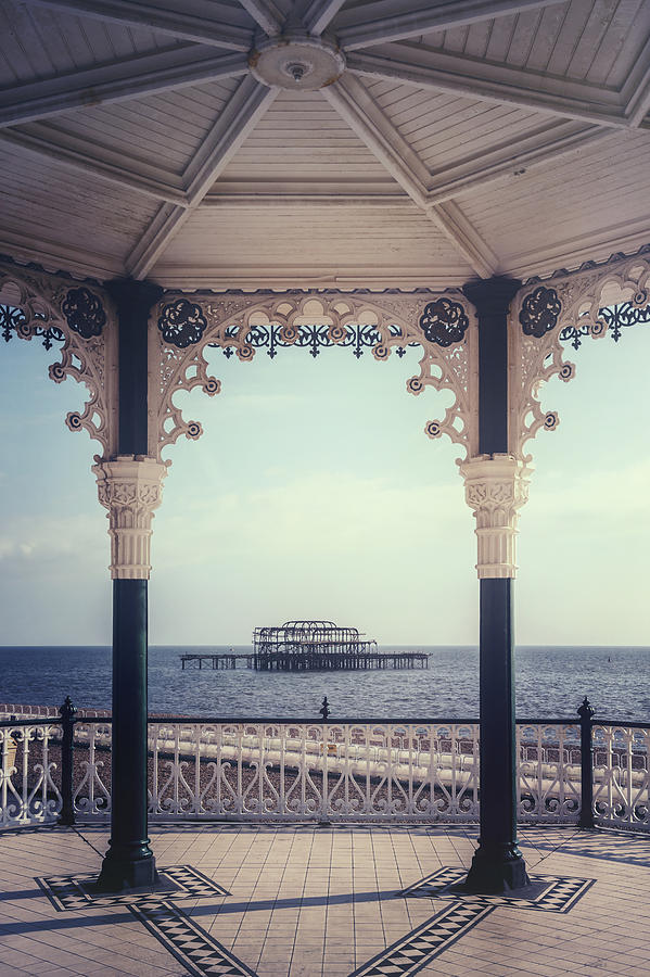 old pier Brighton Photograph by Joana Kruse