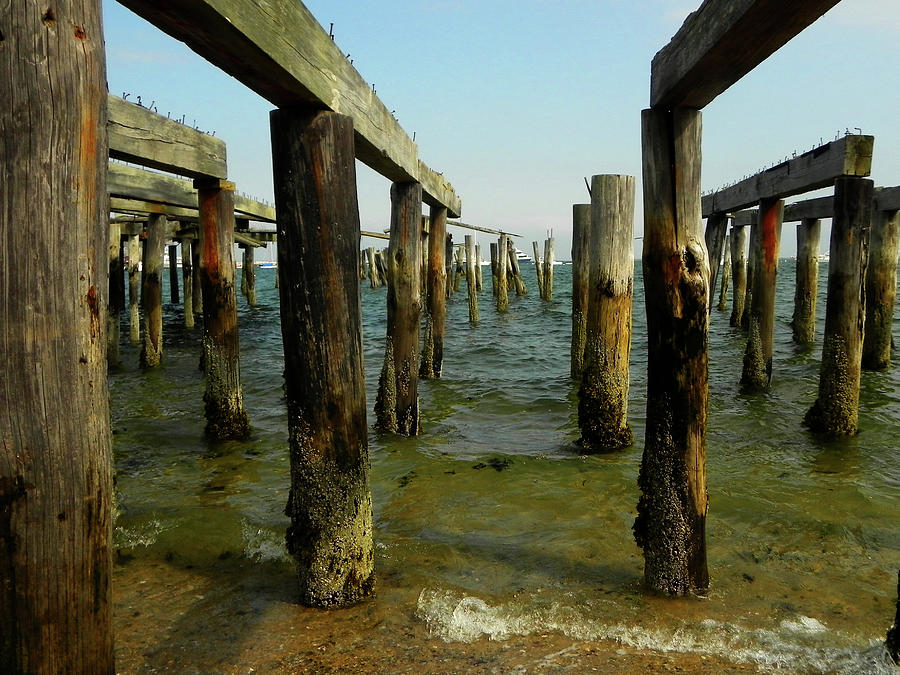 Old Pier Photograph by Kathleen Moroney