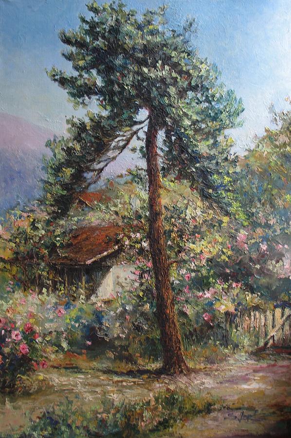 Landscape Painting - Old pine tree by Tigran Ghulyan