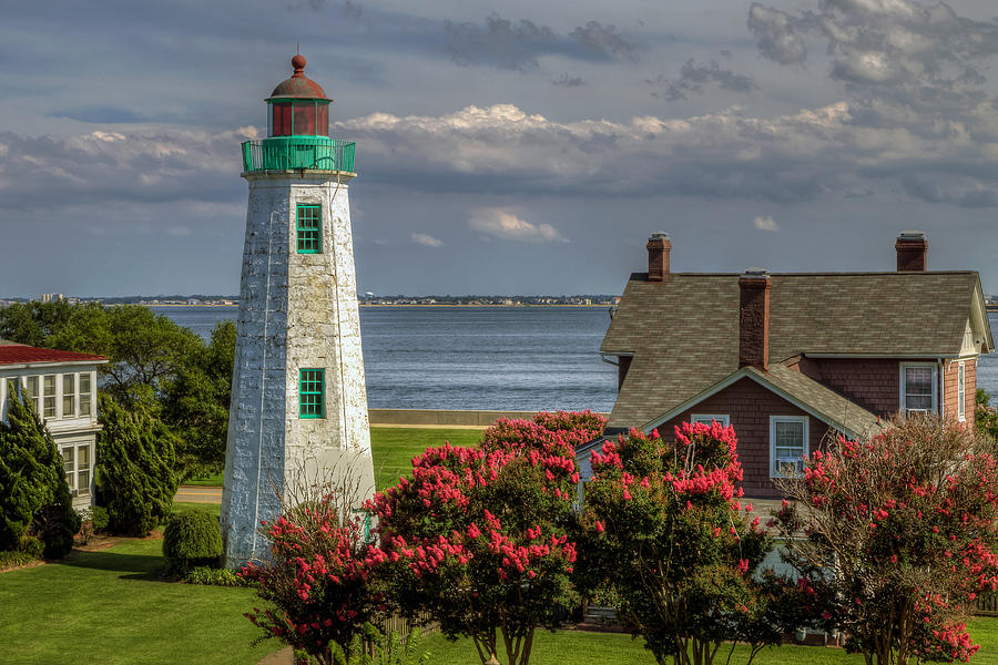 Old Point Light and Keepers House Photograph by Jerry Gammon