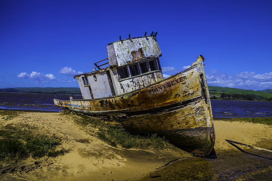 Old Point Reyes Boat Photograph by Garry Gay