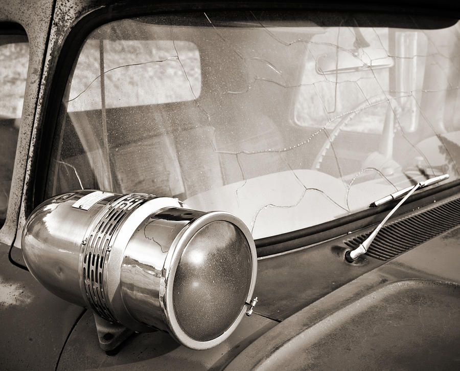 Old police car siren Photograph by Marilyn Hunt - Fine Art America