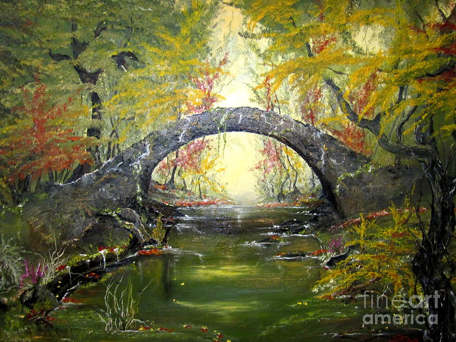Tree Painting - Old Pond by Susan Art