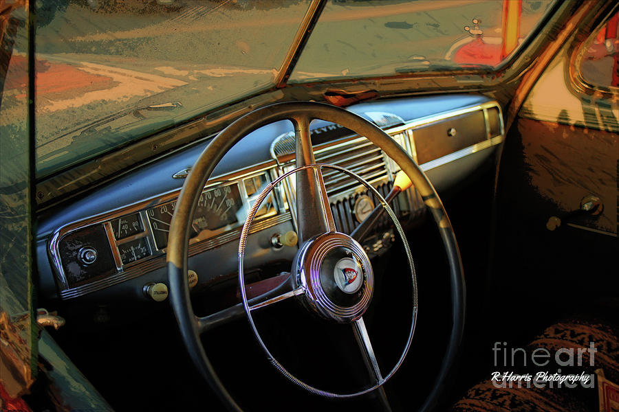 Old Pontiac Dash Abstract Photograph by Randy Harris