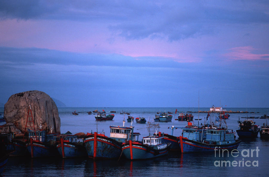Old Port of Nha Trang in Vietnam Photograph by Silva Wischeropp