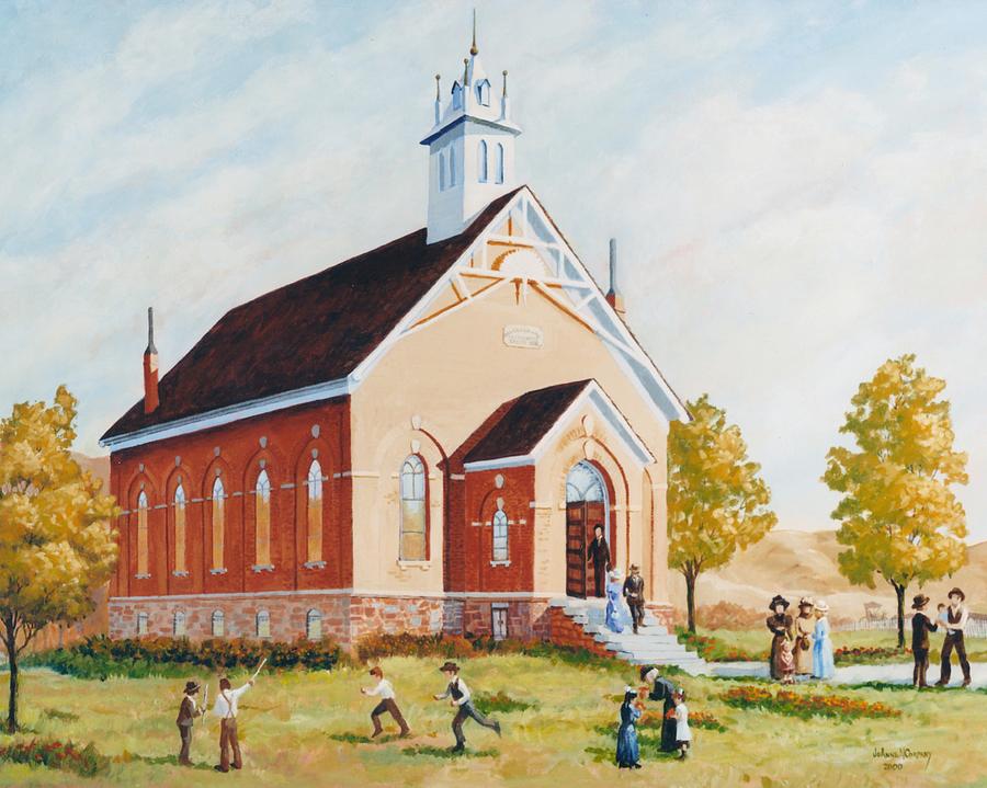 Old Porterville Church Summer Painting by JoAnne Corpany - Fine Art America