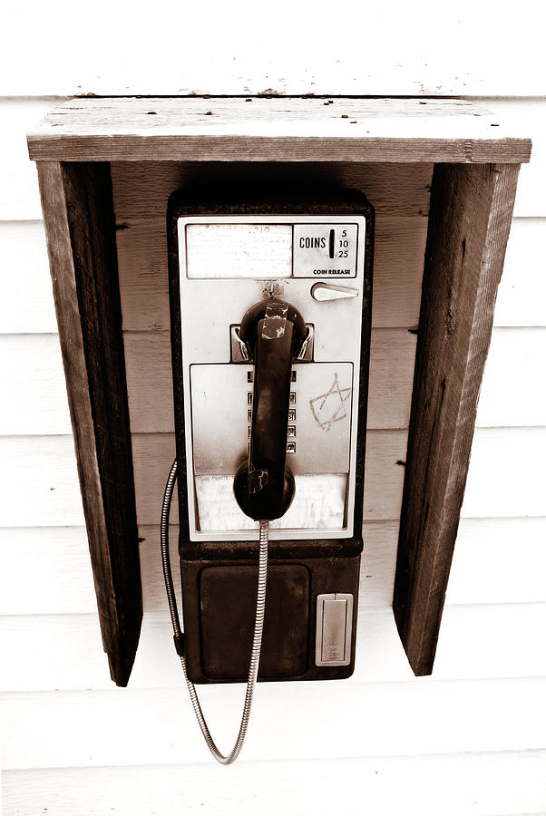Old Public Phone Photograph by Marilyn Hunt