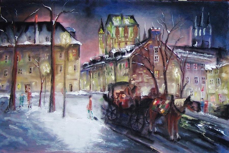 Mixed Media Mixed Media - old Quebec by Peter Suhocke