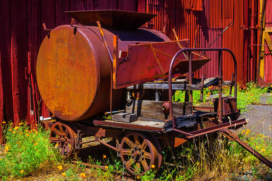 Old Railroad Equipment Photograph by Garry Gay