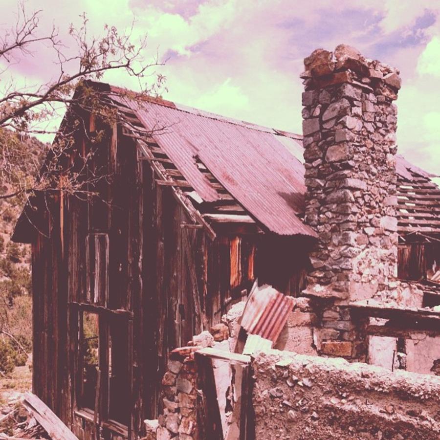 Love Photograph - Old Ranch Ruins Near Our Camping Site by Paula Manning-Lewis