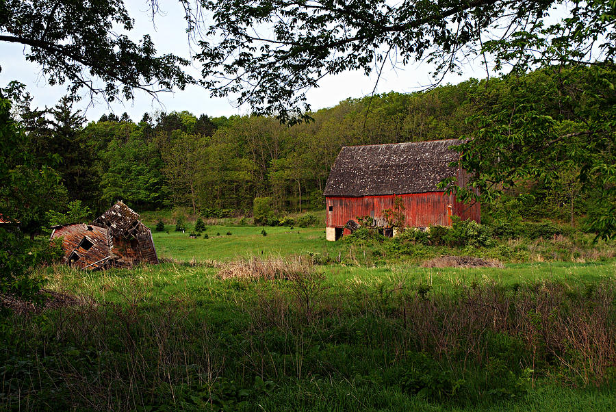 Old Red Barn 2 Photograph by Larry Ricker