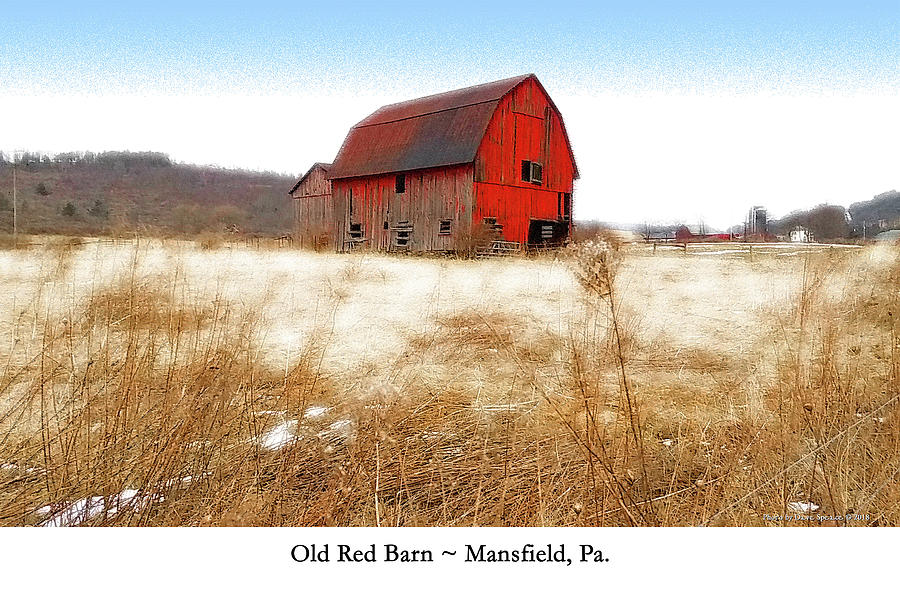 Old Red Barn Photograph by David Speace