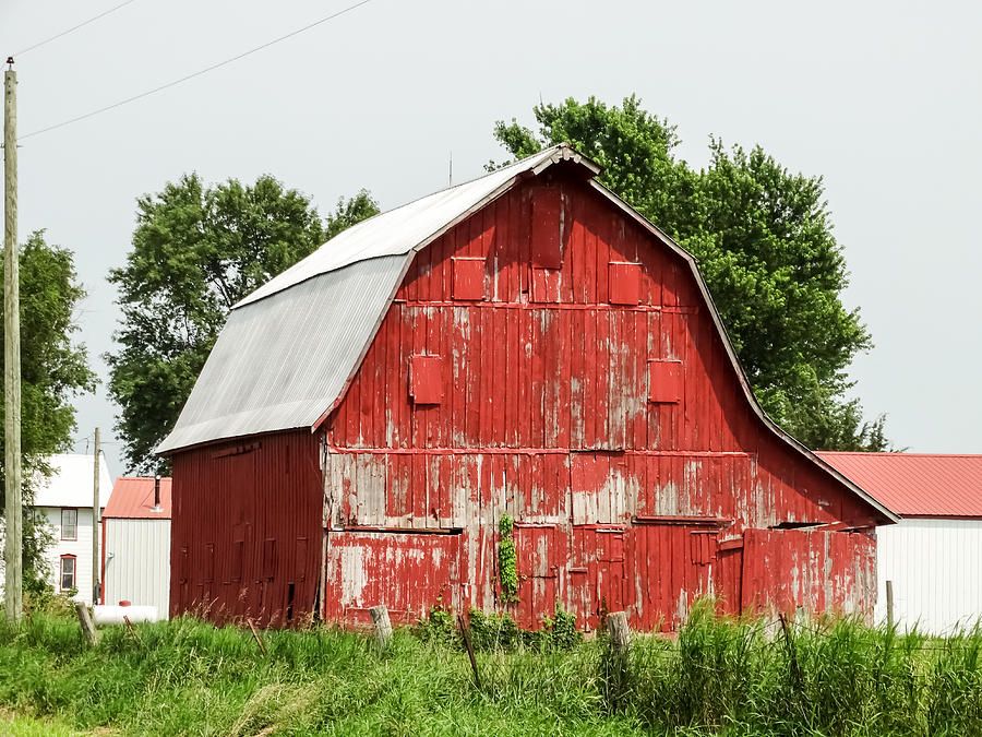 Old Red Barn Johnson County IA Photograph by Cynthia Woods