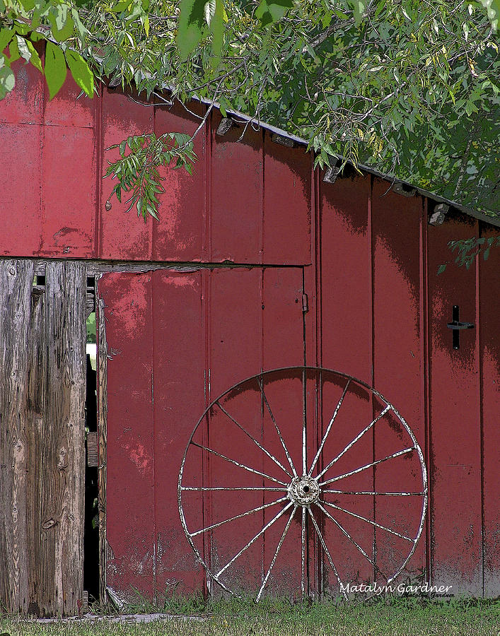 Old Red Barn Photograph by Matalyn Gardner